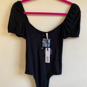 Amuse Society Black Bodysuit